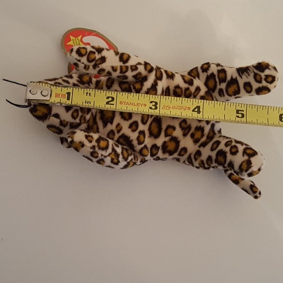 Ty Teenie Beanie Baby Freckles the Leopard 4.5"L x 2"W - Picture 11 of 14